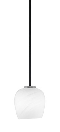 Toltec Lighting - 6201-MBGP-4811 - One Light Mini Pendant - Sandia - Matte Black & Graphite