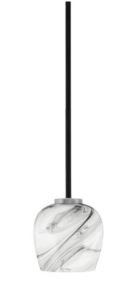Toltec Lighting - 6201-MBGP-4819 - One Light Mini Pendant - Sandia - Matte Black & Graphite
