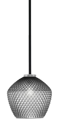 Toltec Lighting - 6201-MBGP-4922 - One Light Mini Pendant - Sandia - Matte Black & Graphite