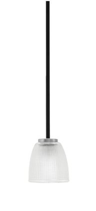 Toltec Lighting - 6201-MBGP-500 - One Light Mini Pendant - Sandia - Matte Black & Graphite