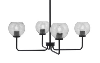 Toltec Lighting - 6204-MB-4102 - Four Light Chandelier - Sandia - Matte Black