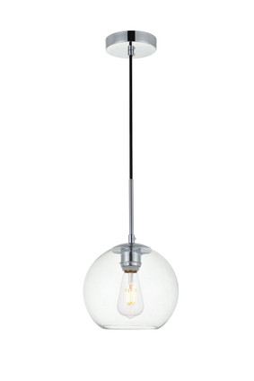 Elegant Lighting - LD2206C - One Light Pendant - BAXTER - Chrome and Clear