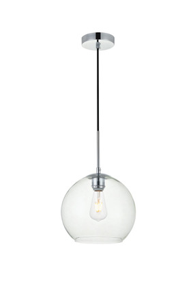 Elegant Lighting - LD2212C - One Light Pendant - BAXTER - Chrome and Clear