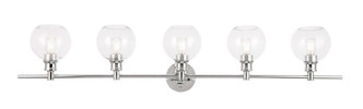 Elegant Lighting - LD2326C - Five Light Wall Sconce - Collier - Chrome and Clear glass