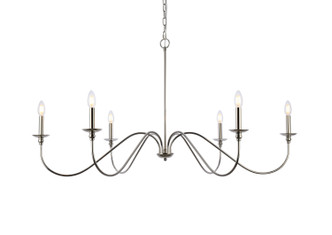 Rohan Six Light Chandelier (LD5056D48PN)