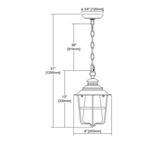 San Mateo One Light Outdoor Pendant (45121/1)