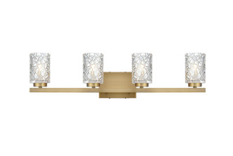 Elegant Lighting - LD7028W32SG - Four Light Wall Sconce - Cassie - Satin Gold and Clear