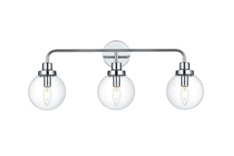 Elegant Lighting - LD7035W28C - Three Light Wall Sconce - Hanson - Chrome and Clear