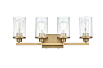 Elegant Lighting - LD7316W25SG - Four Light Wall Sconce - Thane - Satin Gold and Clear