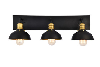 Elegant Lighting - LD8004W27BK - Three Light Wall Sconce - Anders - Black and Brass
