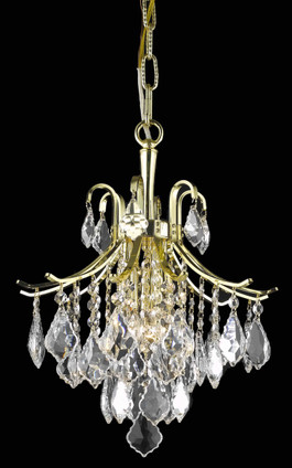 Elegant Lighting - LD8100D12G - Three Light Pendant - Amelia - Gold