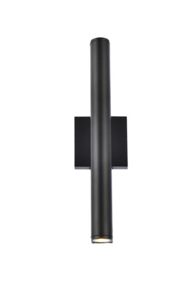 Elegant Lighting - LDOD4008BK - LED Outdoor Wall Lamp - Raine - black