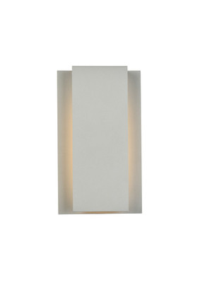 Elegant Lighting - LDOD4033S - LED Outdoor Wall Lamp - Raine - Silver
