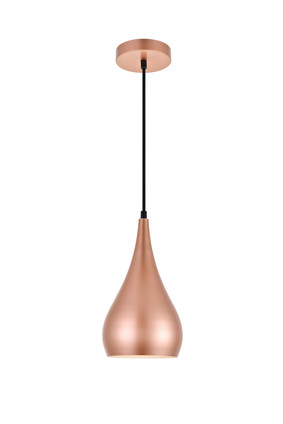 Elegant Lighting - LDPD2001HG - One Light Pendant - Nora - Honey Gold