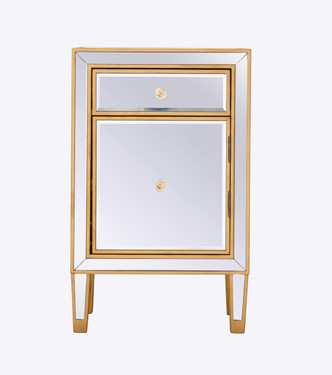 Elegant Lighting - MF72035G - End Table - REFLEXION - Antique gold
