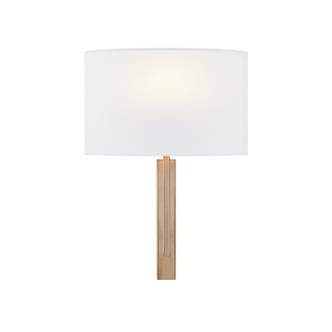 Textile One Light Wall Sconce (FAB-4332-WHTE-BRSS)