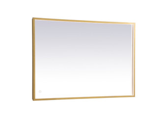 Elegant Lighting - MRE62740BR - LED Mirror - Pier - Brass