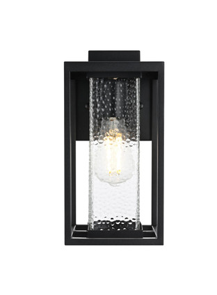 Elegant Lighting - OD307W12BK - One Light Outdoor Wall Sconce - Philip - Black