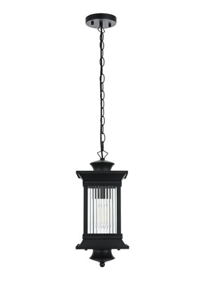 Elegant Lighting - OD316H18BK - One Light Outdoor Pendant - Collins - Black