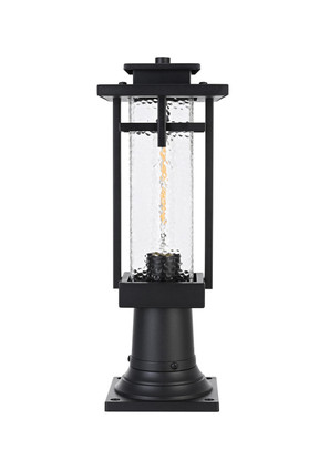 Elegant Lighting - OD320P17BK - One Light Outdoor Post Mount - Cambria - Black