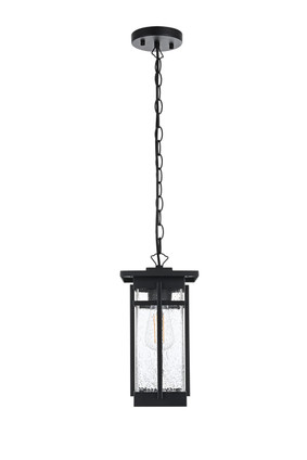 Elegant Lighting - OD321H14BK - One Light Outdoor Pendant - Livingston - Black