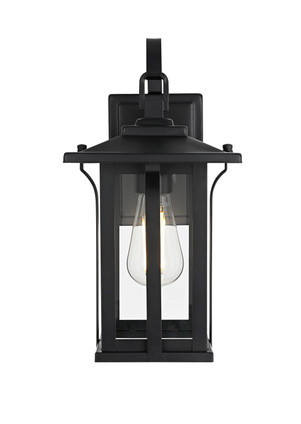 Elegant Lighting - OD327W14BK - One Light Outdoor Wall Sconce - Thayer - Black