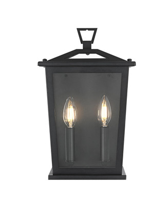 Elegant Lighting - OD331W14BK - Two Light Outdoor Wall Sconce - Richmond - Black