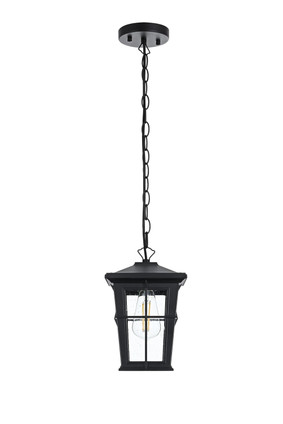 Elegant Lighting - OD337H11BK - One Light Outdoor Pendant - Bodine - Black