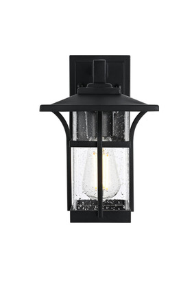 Elegant Lighting - OD345W11BK - One Light Outdoor Wall Sconce - Woodstock - Black