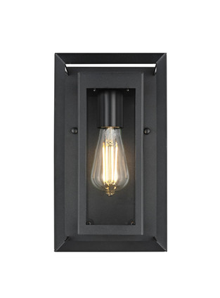 Elegant Lighting - OD355W12BK - One Light Outdoor Wall Sconce - Etting - Black