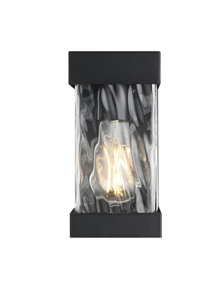 Elegant Lighting - OD372W9BK - One Light Outdoor Wall Sconce - Thompson - Black