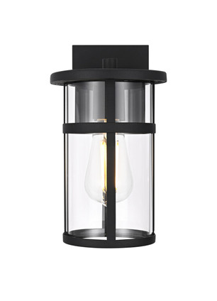 Elegant Lighting - OD406W11BK - One Light Outdoor Wall Sconce - Henrik - Black