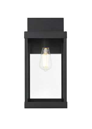Elegant Lighting - OD413W18BK - One Light Outdoor Wall Sconce - Peter - Black