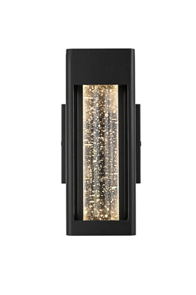 Elegant Lighting - OD604W10BK - LED Outdoor Wall Sconce - Amaris - Black and Clear