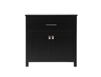 Elegant Lighting - SC013030BK - Bathroom Storage Freestanding Cabinet - Adian - Black