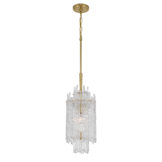 Crystorama - ACK-921-AG - One Light Pendant - Ackerly - Aged Brass