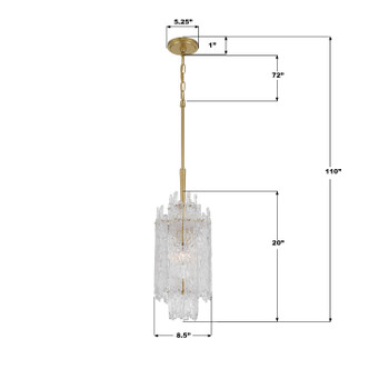 Ackerly One Light Pendant (ACK-921-AG)