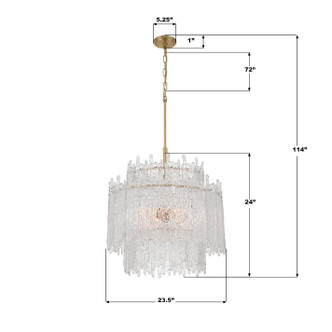 Ackerly Eight Light Chandelier (ACK-928-AG)