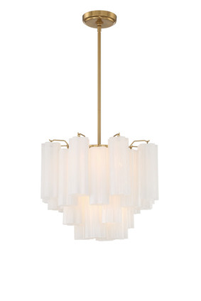 Addis Four Light Chandelier (ADD-300-AG-WH)