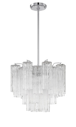 Crystorama - ADD-300-CH-CL - Four Light Chandelier - Addis - Polished Chrome