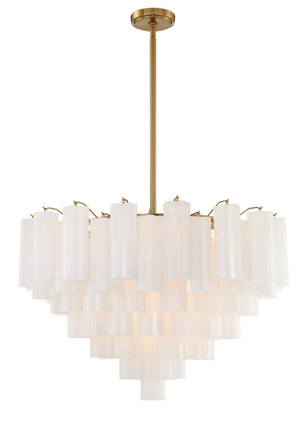 Addis 16 Light Chandelier (ADD-316-AG-WH)