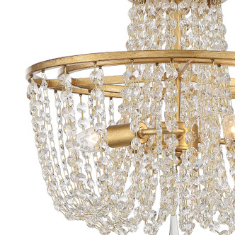 Arcadia Three Light Semi Flush Mount (ARC-1900-GA-CL-MWP)