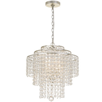 Arielle Four Light Chandelier (ARI-304-SA-CL-MWP)