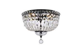 Elegant Lighting - V2528F14BK/RC - Four Light Flush Mount - Tranquil - Black and Clear