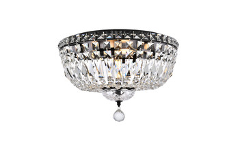 Elegant Lighting - V2528F16BK/RC - Six Light Flush Mount - Tranquil - Black and Clear