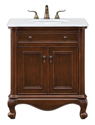 Elegant Lighting - VF-1032-VW - Single Bathroom Vanity - Berkshire - Brown