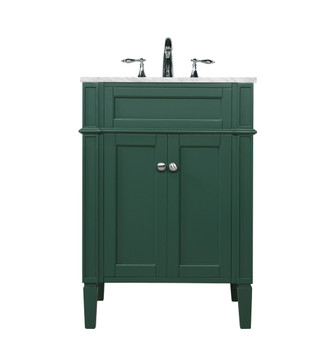 Elegant Lighting - VF12524GN - Single Bathroom Vanity - Park Avenue - green