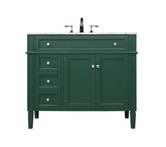 Elegant Lighting - VF12540GN - Single Bathroom Vanity - Park Avenue - green