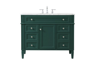 Elegant Lighting - VF12542GN - Single Bathroom Vanity - Park Avenue - green