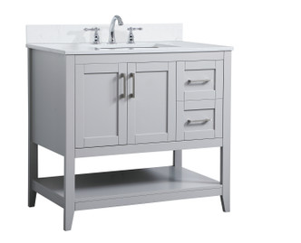 Aubrey Bathroom Vanity Set (VF16036GR-BS)